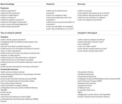 Web-Based Psychoeducation Program for Caregivers of First-Episode of Psychosis: An Experience of Chinese Population in Hong Kong